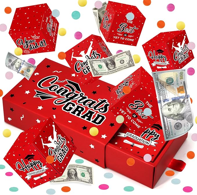 🔥Flash Sale🎁Graduation Explosion Gift Box, Viral Surprise Cash Box for 2026 Graduates (3 Colors)