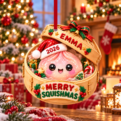 🎄 2026 Personalized Merry Squishmas Ornament