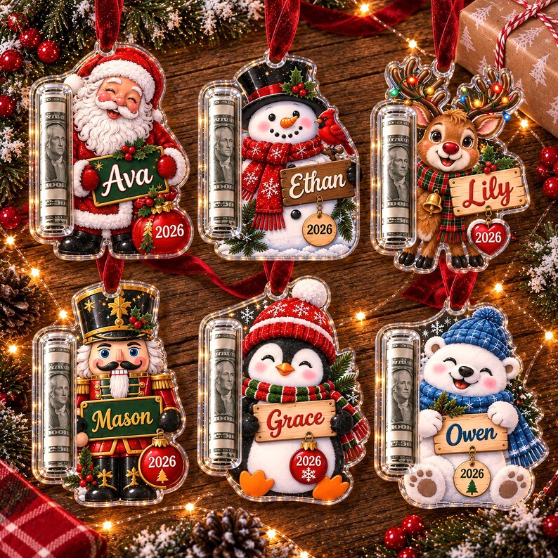 Personalized Christmas Cash Ornament