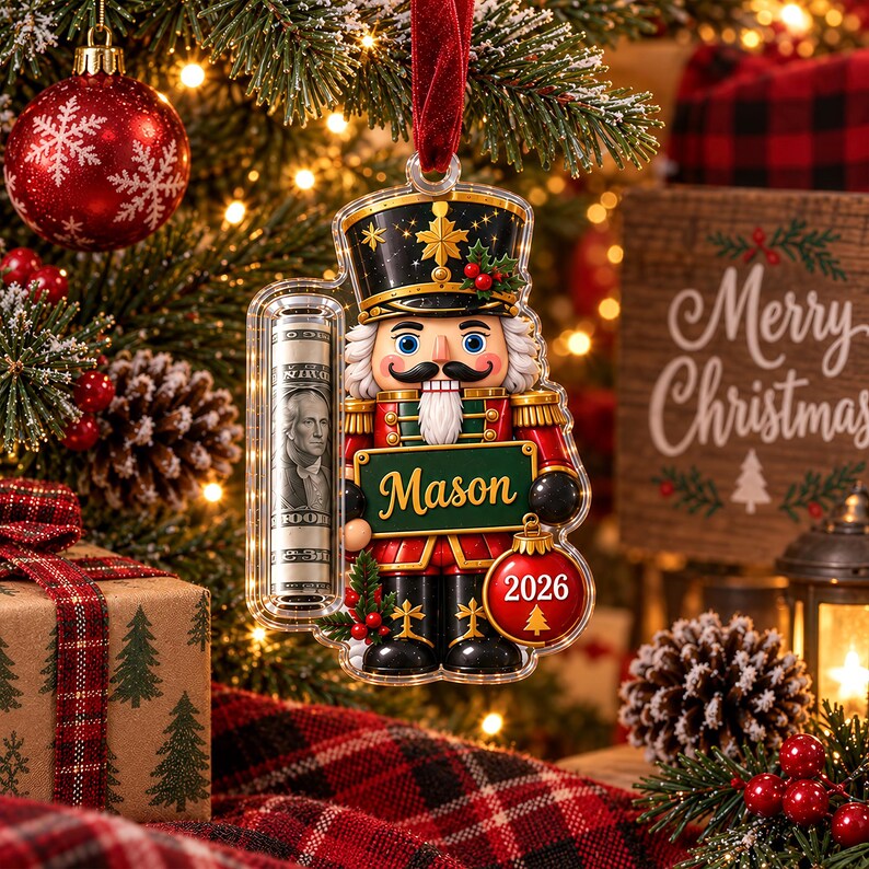 Personalized Christmas Cash Ornament