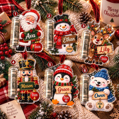 Personalized Christmas Cash Ornament
