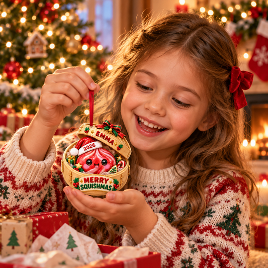🎄 2026 Personalized Merry Squishmas Ornament