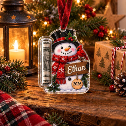 Personalized Christmas Cash Ornament