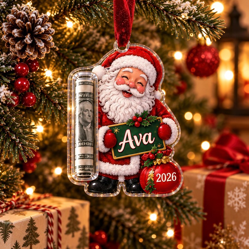 Personalized Christmas Cash Ornament
