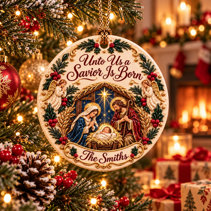 ✝️ Personalized Christian Ceramic Ornament