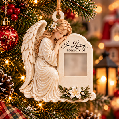 🤍 Personalized Memorial Angel Ornament