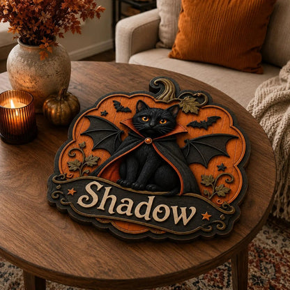 Personalized Pet Name Door Hanger, Halloween Decor Gift