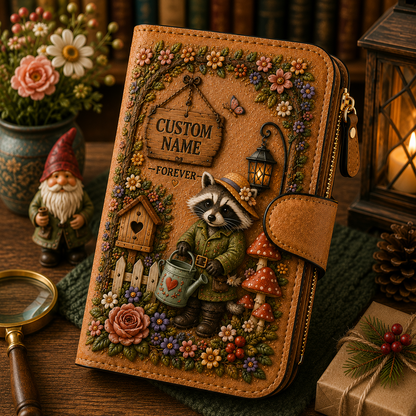 🌸 Personalized Garden Embossed Wallet - Perfect Gift For Her 🌿