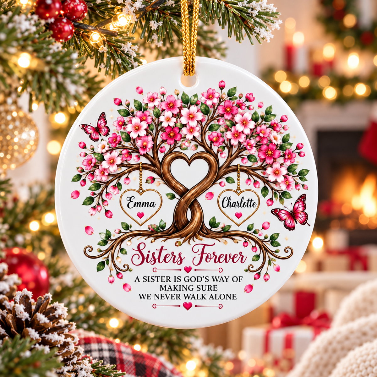 ❤️ Personalized Sisters Forever Ornament