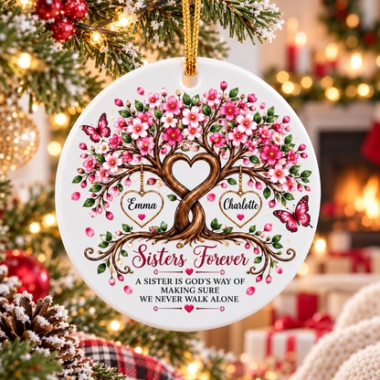 ❤️ Personalized Sisters Forever Ornament