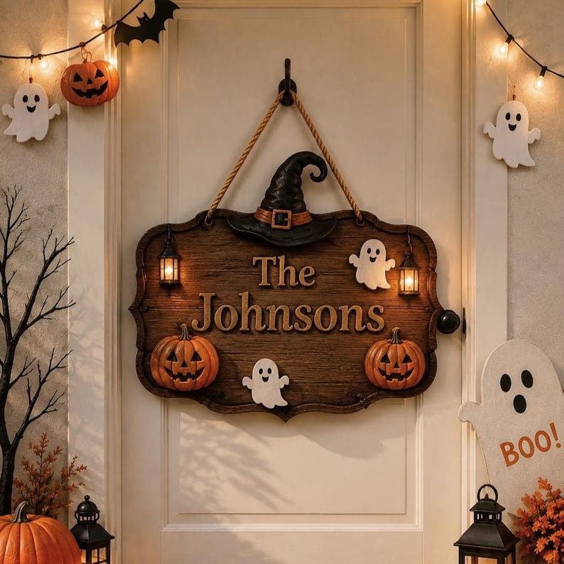 🎃Custom Halloween Wooden Signs