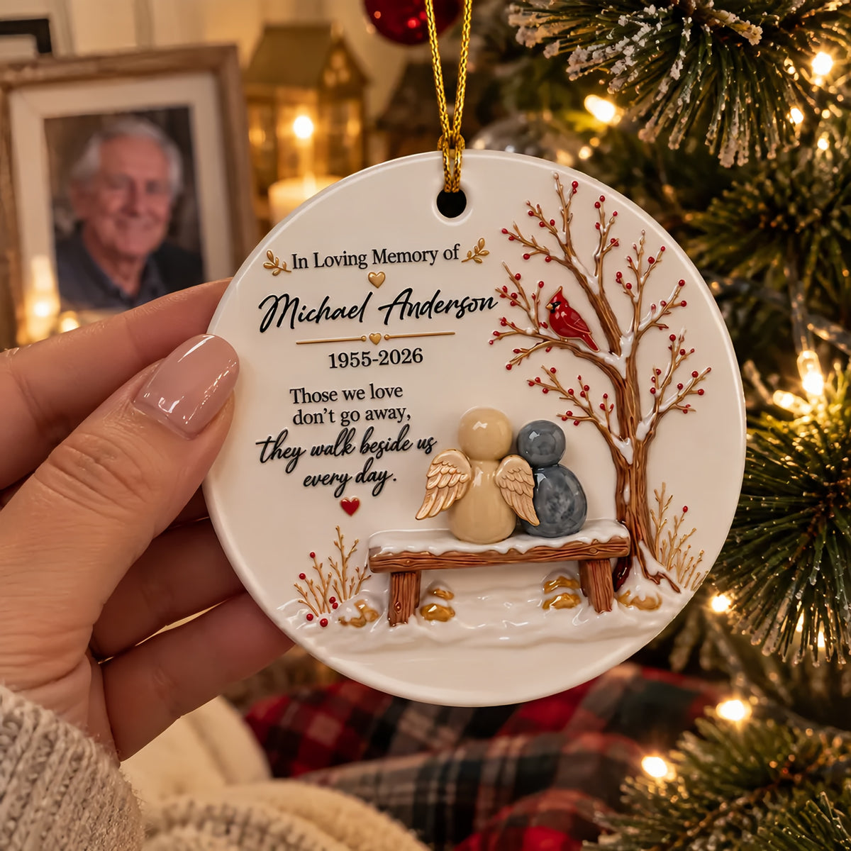 ❤️ Missing You More Every Christmas Personalized Memorial Ornament