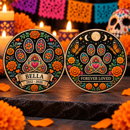 🌼 Personalized “Day of the Dead” Commemorative Coins