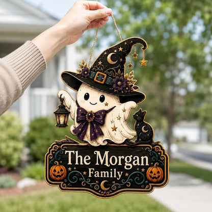 Personalized Halloween Ghost Sign