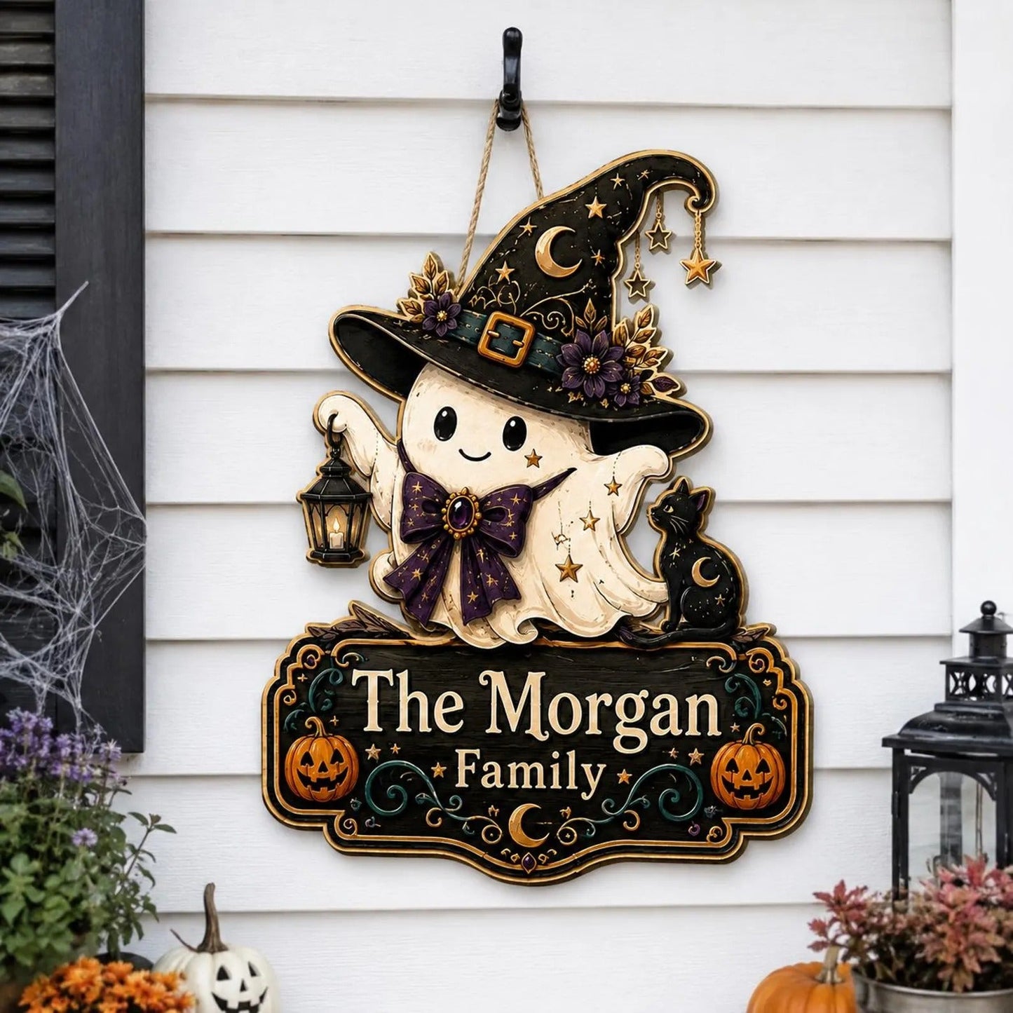 Personalized Halloween Ghost Sign