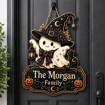 Personalized Halloween Ghost Sign