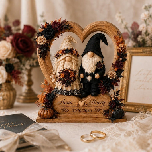 Personalized Halloween Gnome Wedding Gift