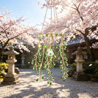 Natural Crystal Willow Branch Suncatcher