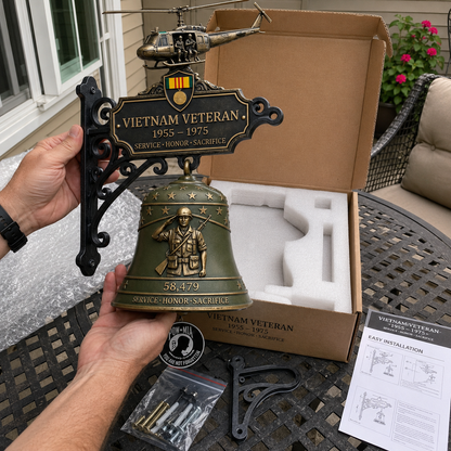 🔔 Last Day Promo: 50% OFF -Vietnam Veteran Tribute Wall Bell