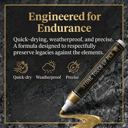 🖋️Golden Tombstone Marker Pen for Restoring Faded Grave Inscriptions