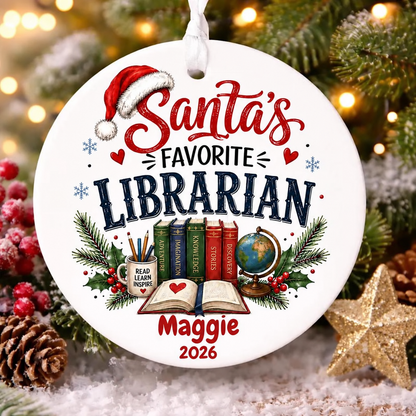 ⏳Last Day 50% OFF —🎄 Santa’s Favorite Personalized Christmas Ornament