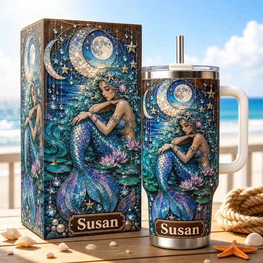 🏖️ Personalized Mermaid Ocean Tumbler🌴🌊