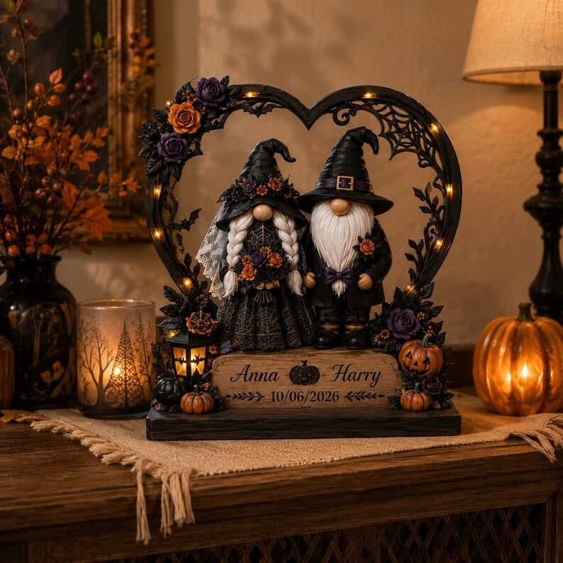 🔥Last Day 48% OFF - 🧙‍♀️ Personalized Witch Couple Decorations