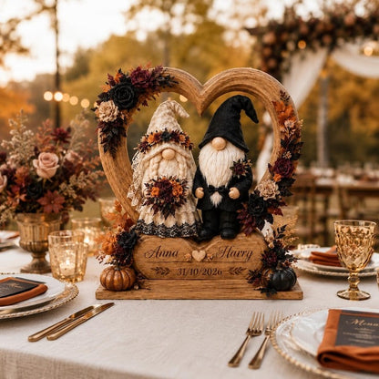Personalized Halloween Gnome Wedding Gift