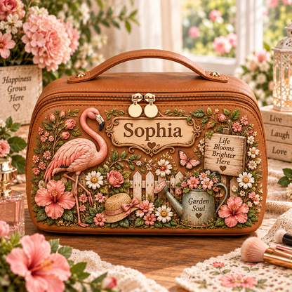 Personalized Floral Cosmetic Bag for Women🌷