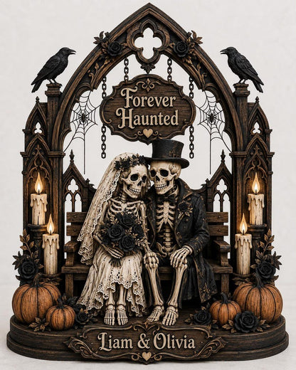 Custom Skull Bride And Groom Anniversary Gift