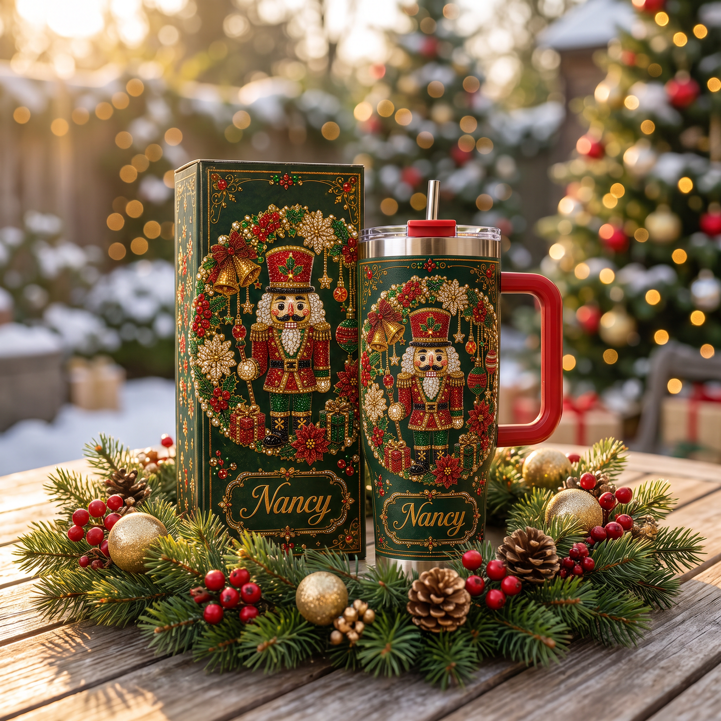 🎁 Personalized Nutcracker Christmas Tumbler🥤
