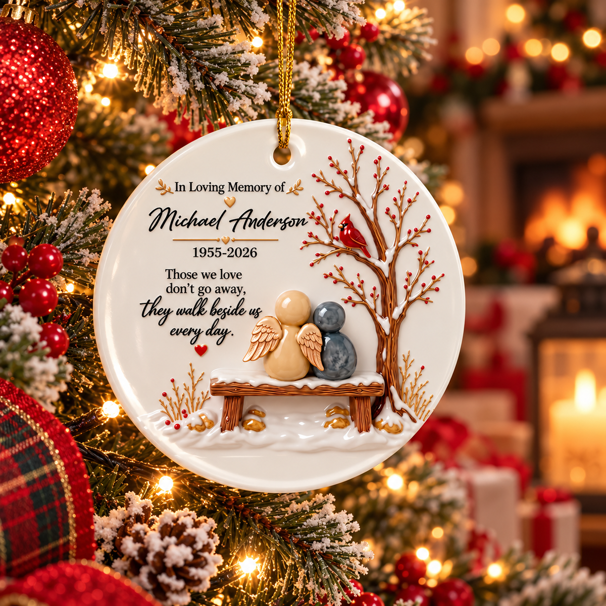 ❤️ Missing You More Every Christmas Personalized Memorial Ornament