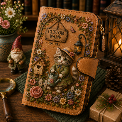 🌸 Personalized Garden Embossed Wallet - Perfect Gift For Her 🌿