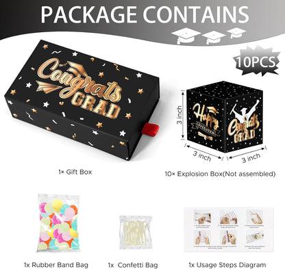 🔥Flash Sale🎁Graduation Explosion Gift Box, Viral Surprise Cash Box for 2026 Graduates (3 Colors)
