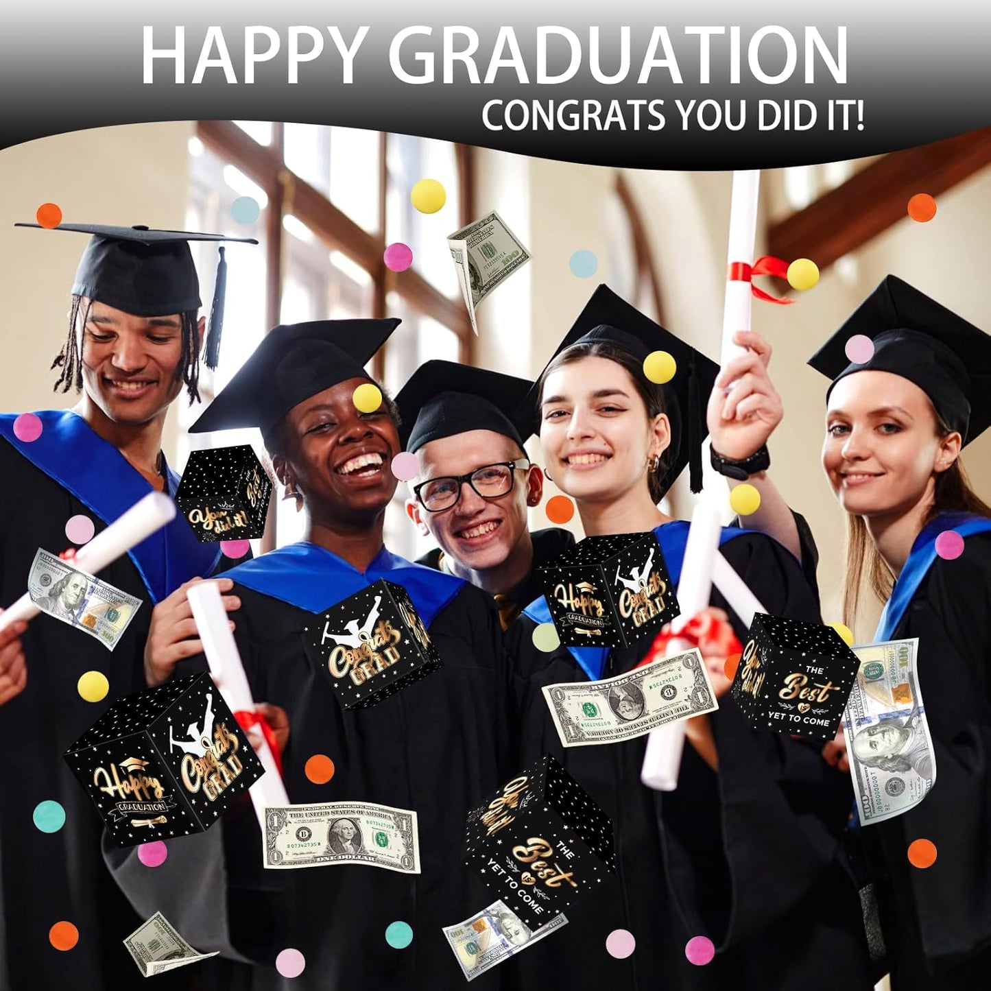 🔥Flash Sale🎁Graduation Explosion Gift Box, Viral Surprise Cash Box for 2026 Graduates (3 Colors)