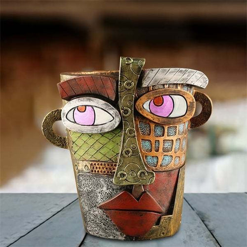 🌷Picasso Brutalist Abstract Beauty Face Flower Pot