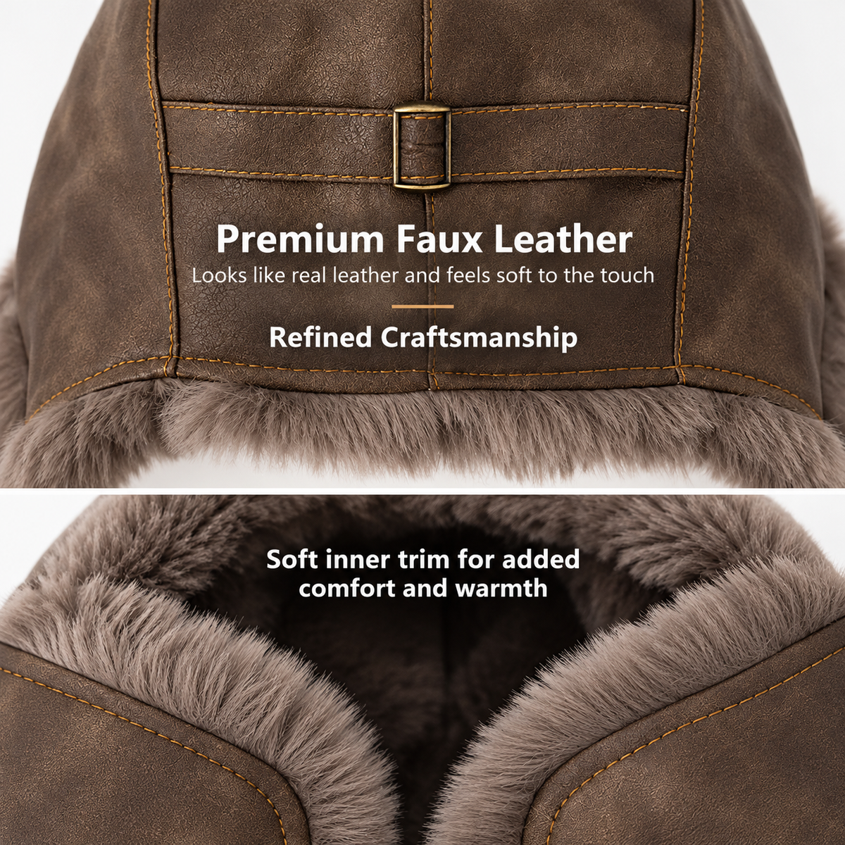 Personalized American Eagle & Flag Trapper Hat