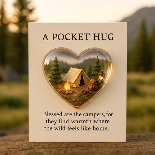 Camping Pocket Hug With Inspirational Gift Cards💌