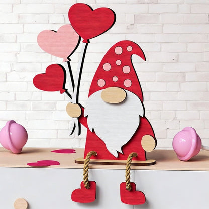 💖Valentine’s Day Wooden Gnome Decoration