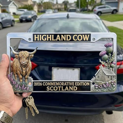 🐂Last Day 49% OFF - Highland Cow License Plate Frame