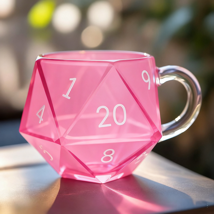 🔥LAST DAY 49% OFF -Rainbow Glass D20 Dice Cup