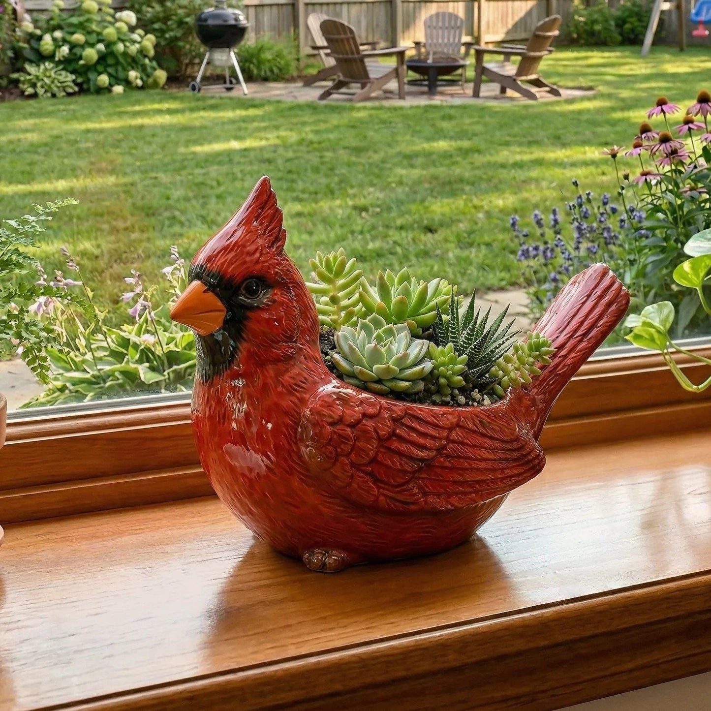 🐦🐦2026 Mother's Day Gifts 50% Off--💖🎁Cardinal Bird Succulent Planter
