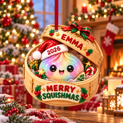 🎄 2026 Personalized Merry Squishmas Ornament