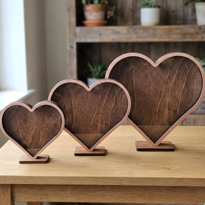 Heart Sea Glass Display Box: Coastal Decor Shadow Box