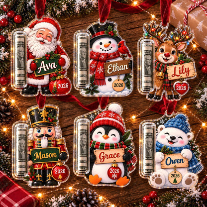 Personalized Christmas Cash Ornament