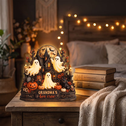 Custom Spooky Ghost Light Box - Halloween The Family - Gift for Grandma, Family