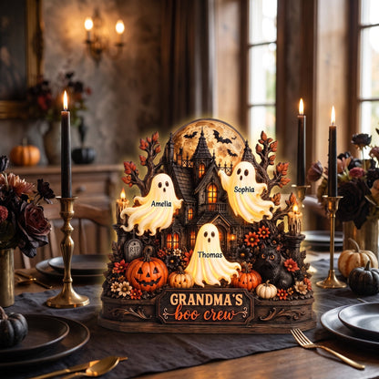 Custom Spooky Ghost Light Box - Halloween The Family - Gift for Grandma, Family