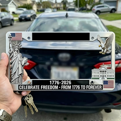 💯USA 250th Anniversary License Plate Frame – Limited Edition Freedom Tribute