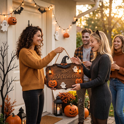 🎃Custom Halloween Wooden Signs